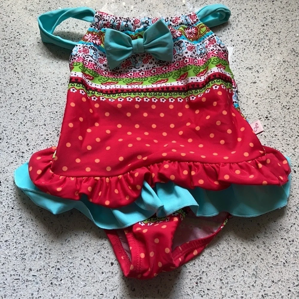 Floatimini Swim Suit Toddler Girl Size 2 - Picture 8 of 11